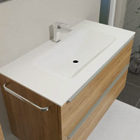 Waschtischfarbe weiß