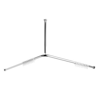 Avenarius Free Living Duschvorhang-Stangensystem mit Abdeckrosetten