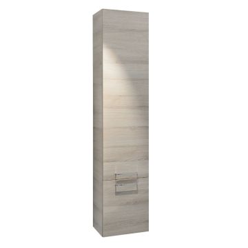 Badea Ergänzungsmöbel Hochschrank - 30 cm, 2 Türen, 4 Glaseinlegeböden