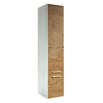 Badea Ergänzungsmöbel Hochschrank 30 cm, 1 Tür, 1 Auszug, 3 Glaseinlegeböden