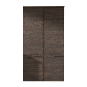 Badea Hochschrank 70 cm, 2 Türen, herausnehmbarer Wäschekorb