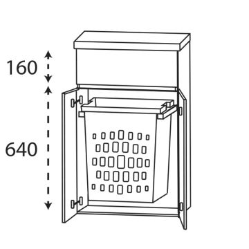 b collection b essence Highboard - 60 cm Skizze