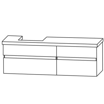 b collection b essence Waschtischunterschrank - 161,2 cm Skizze