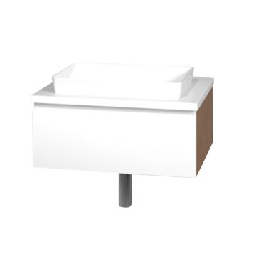 b collection b straight  Waschtisch mit Unterschrank 61 cm - Aufsatz-Waschtisch