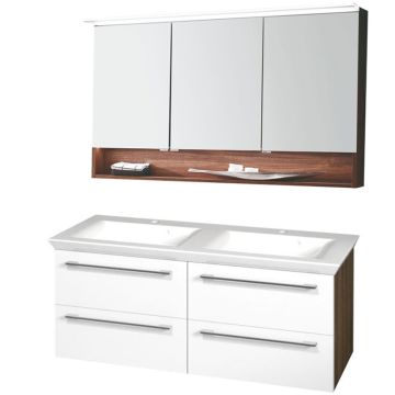 b collection b brace Badmöbel Set 120 cm Valencia Keramik-Doppel-WT 4 Auszüge