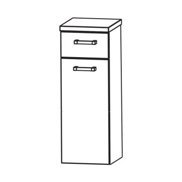 b collection b brace Highboard 30 cm Wäschekippe Skizze
