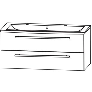 b_collection b brace Venticello Doppel-Waschtisch und WTU 120 cm Skizze