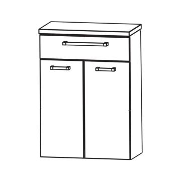 b collection b bright Highboard - 60 cm Skizze