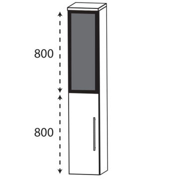 b collection b bright Hochschrank - 30 cm Skizze