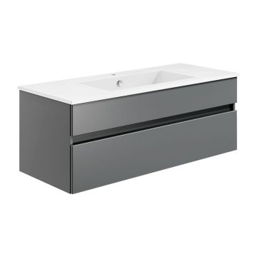 badshop.de Aurora Waschtisch mit Unterschrank - 122 cm, Unterschrank Profilansi