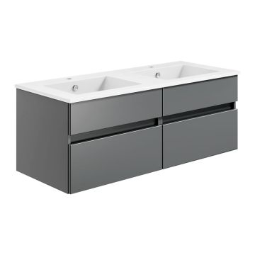 badshop.de Aurora Waschtisch mit Unterschrank - 122 cm, Unterschrank Profilansi