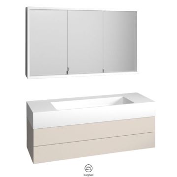 Burgbad Crono Badmöbel Set 124 cm
