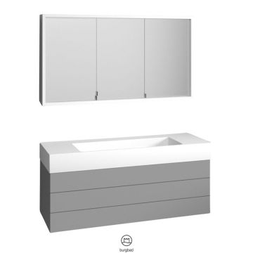Burgbad Crono Badmöbel Set 124 cm
