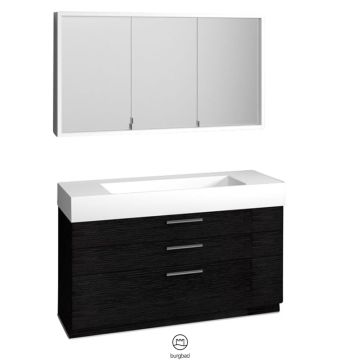 Burgbad Crono Badmöbel Set 124 cm