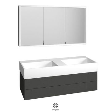 Burgbad Crono Badmöbel Set 124 cm