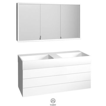 Burgbad Crono Badmöbel Set 124 cm