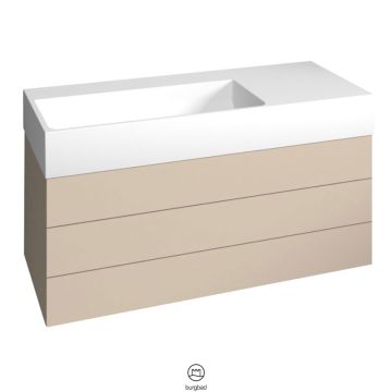 Burgbad Crono Mineralguss-Waschtisch mit Unterschrank 121 cm