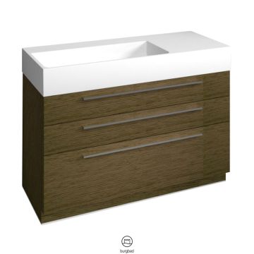 Burgbad Crono Mineralguss-Waschtisch mit Unterschrank 121 cm