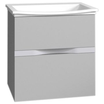 Burgbad Orell Mineralguss-Waschtisch und Unterschrank 63 cm