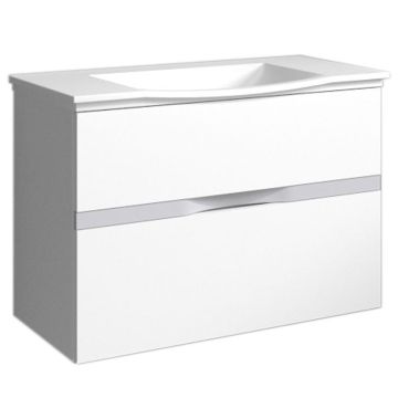 Burgbad Orell Mineralguss-Waschtisch und Unterschrank 93 cm