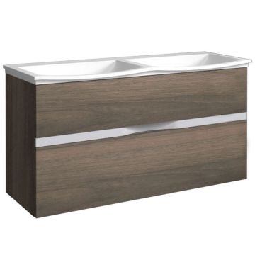 Burgbad Orell Mineralguss-Waschtisch und Unterschrank 123 cm