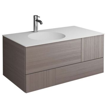 Burgbad Coco Waschtisch mit Unterschrank Set 6 - 91 cm links