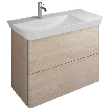 Burgbad Iveo Waschtisch mit Unterschrank Links