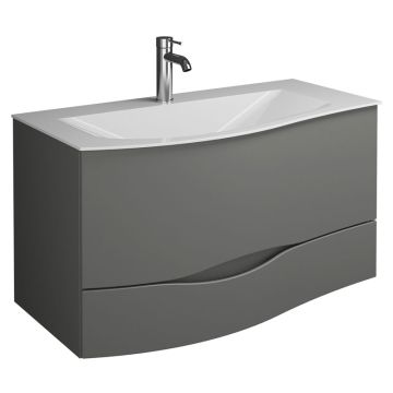 Burgbad Sinea 2.0 Mineralguss-Waschtisch mit Unterschrank 91 cm