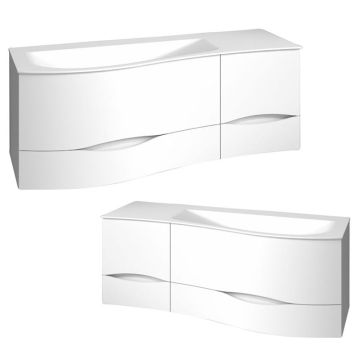 Burgbad Sinea 2.0 Waschtisch mit Unterschrank Set 8-1 - 131 cm