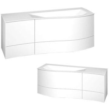 Burgbad Sinea 2.0 Waschtisch mit Unterschrank Set 8-2 - 131 cm