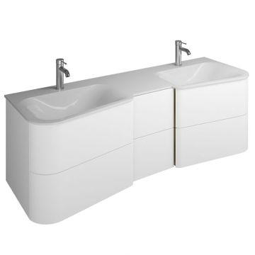 Burgbad Badu Waschtisch mit Unterschrank Set 8 - 152 cm