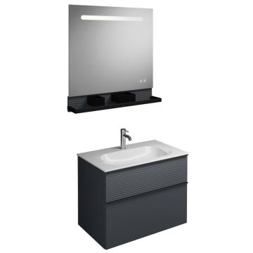 Burgbad Fiumo Badmöbel Set 10 - 82 cm