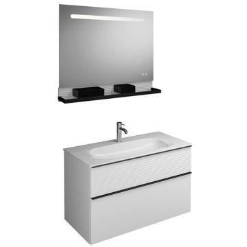 Burgbad Fiumo Badmöbel Set 12 - 102 cm