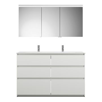 Burgbad LIN20 Badmöbel Set 142 cm Skizze