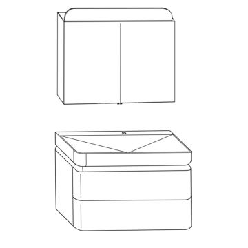 Burgbad b.me Badmöbel Set - 100 cm