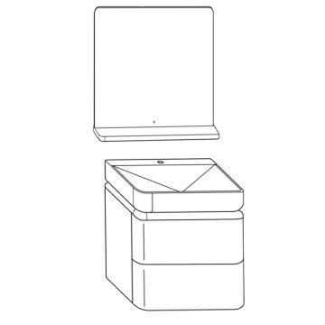 Burgbad b.me Badmöbel Set - 60 cm