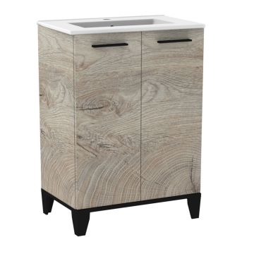 Fackelmann TE-A Waschtisch mit Unterschrank - 61,2 cm