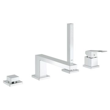 Grohe Eurocube Wannenrandarmatur 4-Loch-Wannenkombination