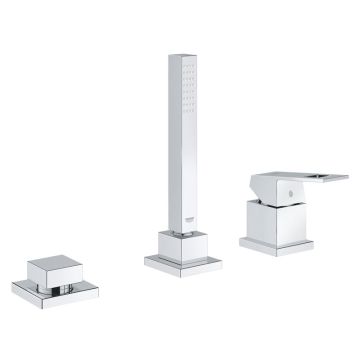 Grohe Eurocube Wannenrandarmatur 3-Loch-Wannenkombination