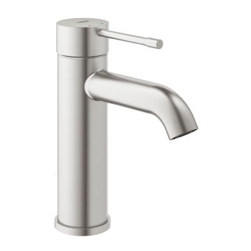 Grohe Essence Waschtischarmatur Einhand, S-Size glatter Körper supersteel