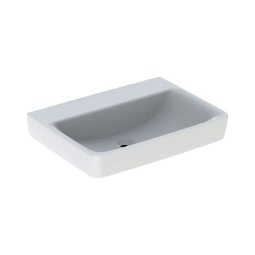 Geberit Renova Plan Waschtisch - ohne Hahnloch, weiß, KeraTect