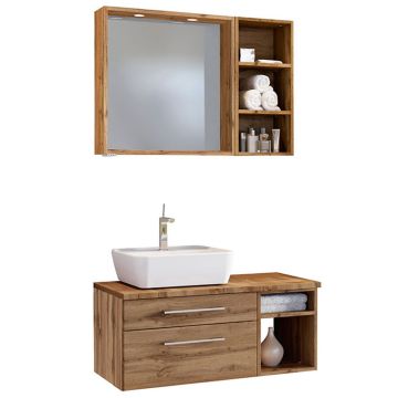 Held Möbel Davos Badmöbel Set 9 - 90 cm