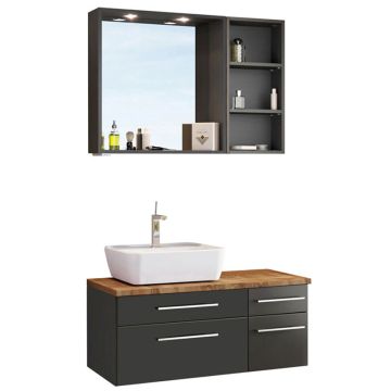 Held Möbel Davos Badmöbel Set 41 - 90 cm