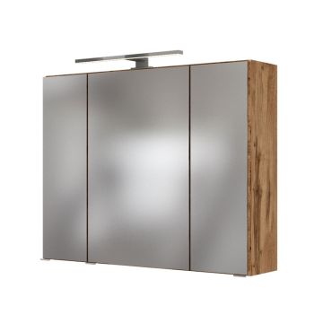 Held Möbel Lucca Spiegelschrank 3D - 80 cm