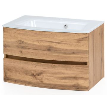 Held Möbel Kopenhagen Glasbecken mit Unterschrank 80 cm