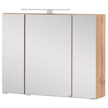 Held Möbel Kopenhagen 3D Spiegelschrank 80 cm