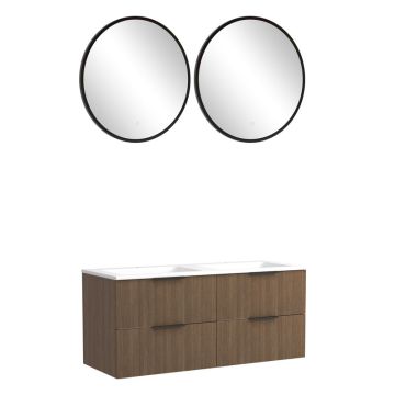 Held Möbel Glasgow Badmöbel Set - 120 cm, 2 Flächenspiegel