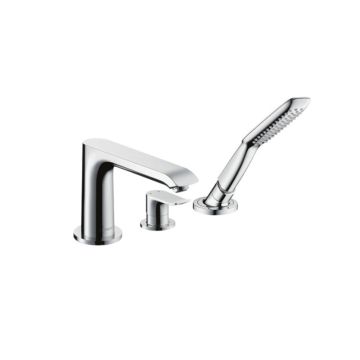 Hansgrohe Metris Wannenrand-Armatur/3-Loch Einhebel-Wannenrandmischer