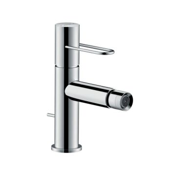 Axor Uno Bidetarmatur mit Bügelgriff und Zugstangen-Ablaufgarnitur