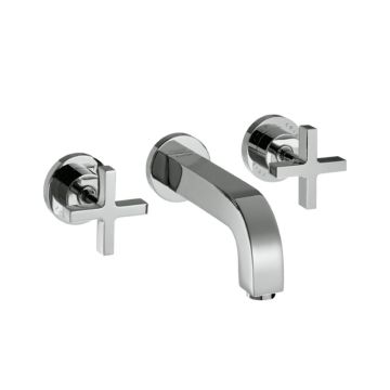 Axor Citterio Waschtischarmatur Unterputz mit Auslauf 222 mm, Kreuzgriffen